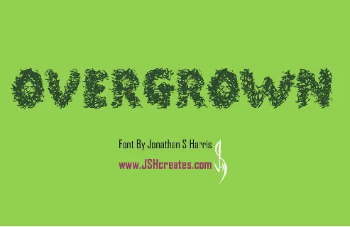 Overgrown Personal Use font