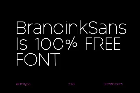 Brandink Sans font