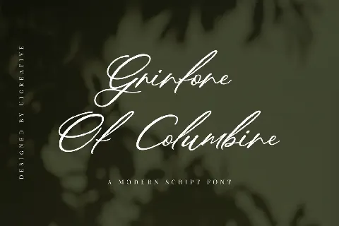 GrinloneOfColumbine font