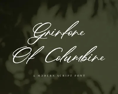 GrinloneOfColumbine font