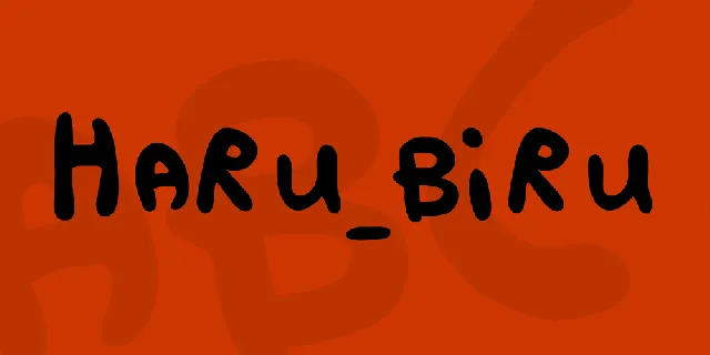 HARU_BIRU font