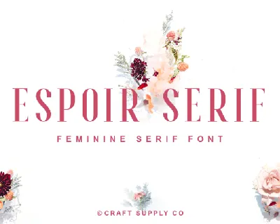 Espoir Serif font