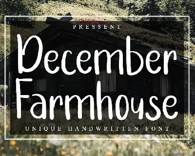 December Farmhouse font