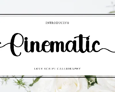 Cinematic font