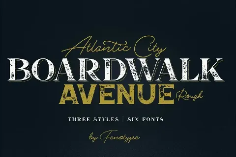 Boardwalk Avenue Rough font