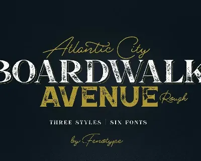 Boardwalk Avenue Rough font