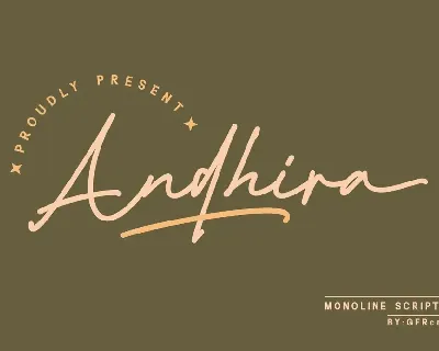 Andhira font