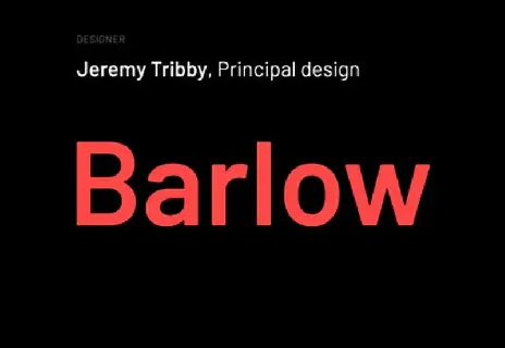 Barlow Family font