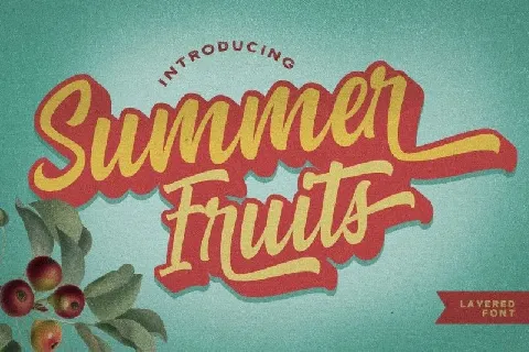 Summer Fruits Script font