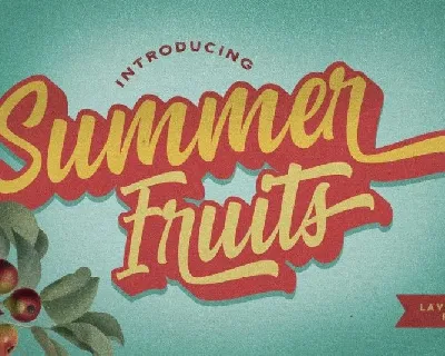 Summer Fruits Script font