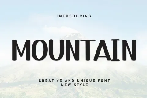 Mountain Display font