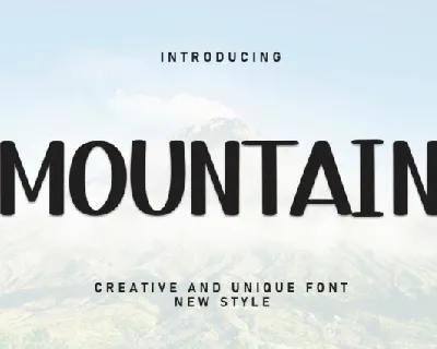 Mountain Display font