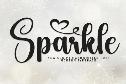 Sparkle Calligraphy font