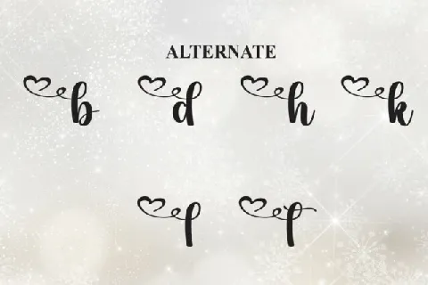 Sparkle Calligraphy font