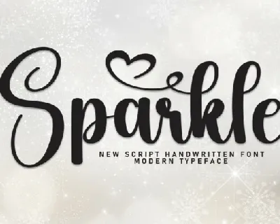 Sparkle Calligraphy font