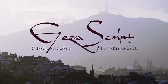 Geza Script PERSONAL USE ONLY font