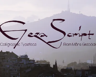 Geza Script PERSONAL USE ONLY font