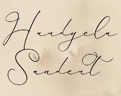 Hardyela Sandert font