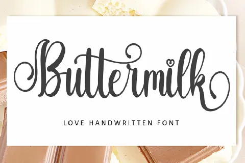 Buttermilk Typeface font