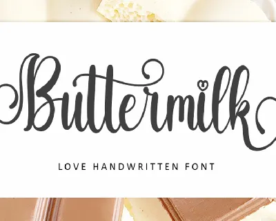 Buttermilk Typeface font