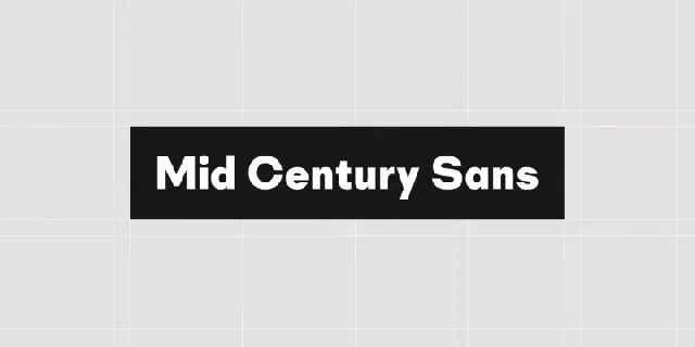 Mid Century Sans Family font