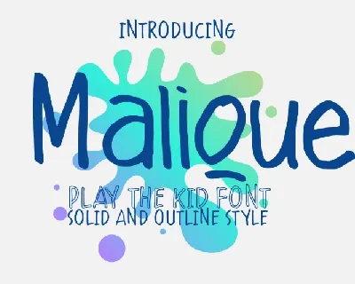 Malique Script font