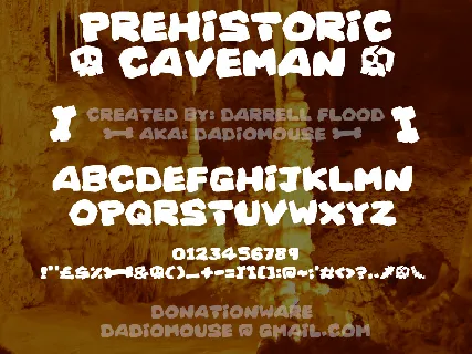 Prehistoric Caveman font