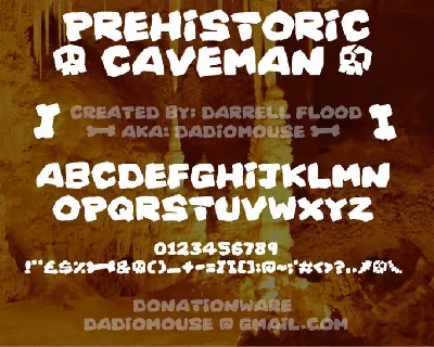 Prehistoric Caveman font