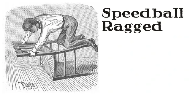 Speedball Ragged font