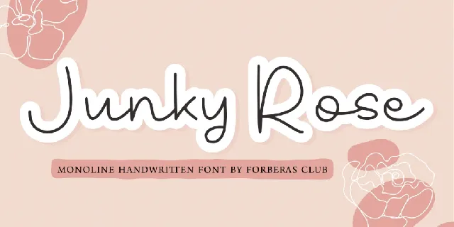 Junky Rose font