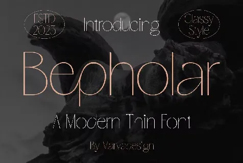 Bepholar font