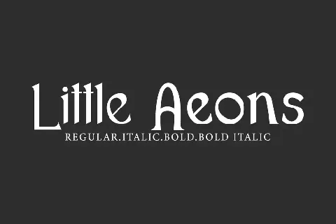 Little Aeons Demo font