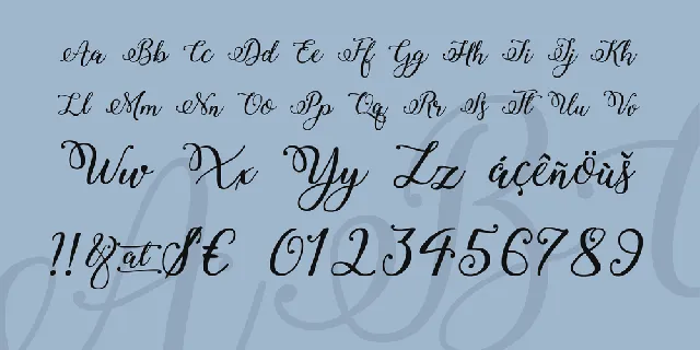 Winter Calligraphy font