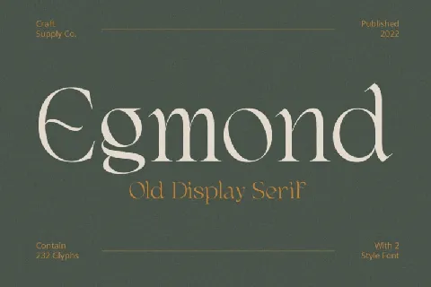 Egmond Serif font