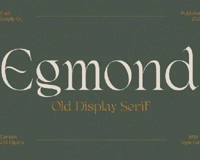 Egmond Serif font