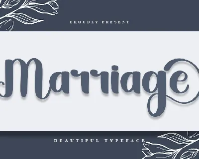 Marriage font
