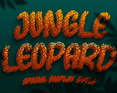 Jungle Leopard font