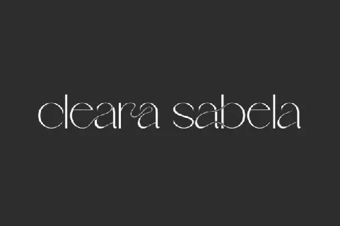 Cleara Sabela font