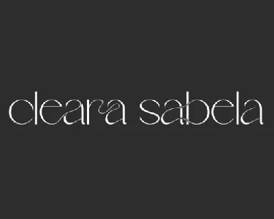 Cleara Sabela font