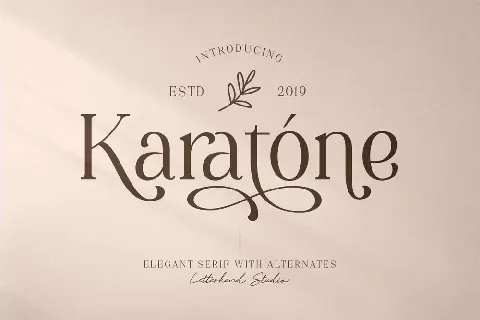 Karatone font