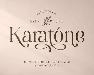 Karatone font