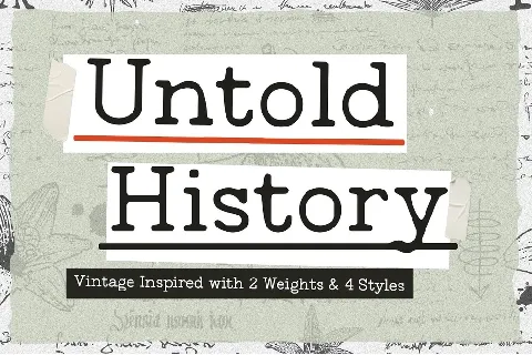 Untold History font