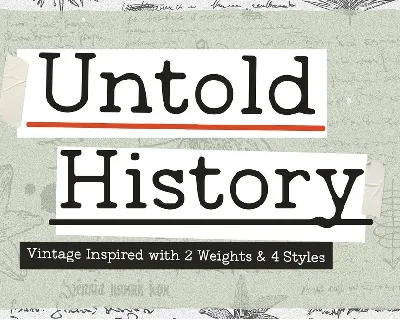 Untold History font