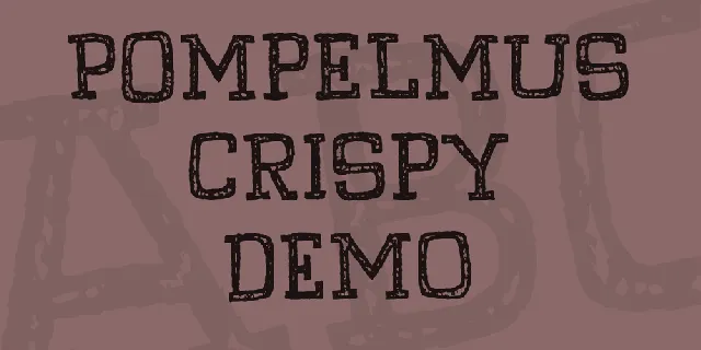 Pompelmus Crispy DEMO font