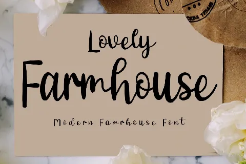 Lovely Farmhouse font