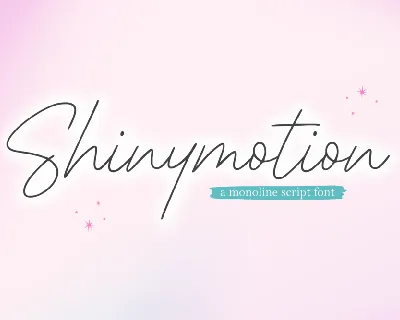 Shinymotion font