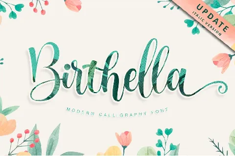 Birthella font