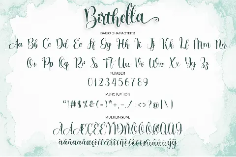 Birthella font