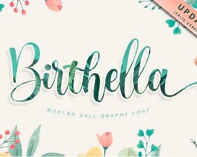 Birthella font