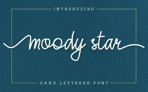 Moody Star Handwritten font